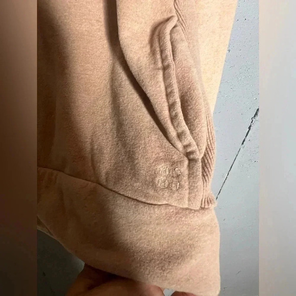 Sweaty Betty Harmonise Luxe Fleece Camel Sweatshirt Funnel Neck Sz XS - Picture 7 of 9